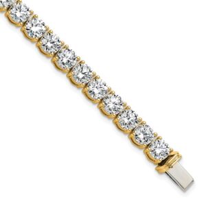 14k 22 1/2ct Lab Grown Diamond VS+ F+ Complete Tennis Bracelet