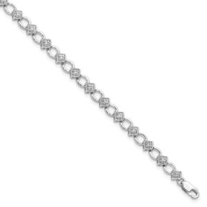 14kw 1/6ct Lab Grown Dia VS/SI+ G+ Complete 7.5 in Bracelet