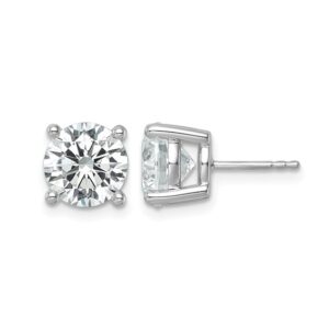 14kw 6ct Cert Lab Grown Diamond VS+ F+ Round Comp Hvywt Earrings