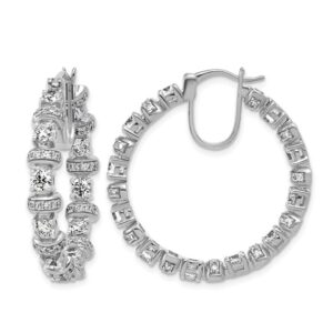 14kw 4ct Lab Grown Diamond VS+ F+ Complete Fashion Hoop Earrings