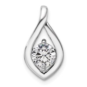 14kw Holds 3/4ct Round Pendant Mounting