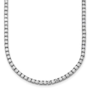 14kw 9ct Lab Grown Diamond VS/SI+ G+ 18in Straight Tennis Necklace