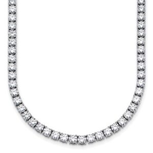 14kw 18ct Lab Grown Diamond VS/SI+ G+ 18in Straight Tennis Necklace