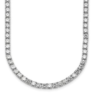 14kw 23 3/8ct Lab Grown Diamond VS/SI+ G+ 18in Straight Tennis Necklace