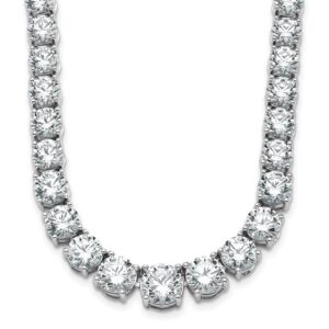 14kw 50 7/8ct Lab Grown Diamond VS+ F+ 20in Graduated Tennis Necklace