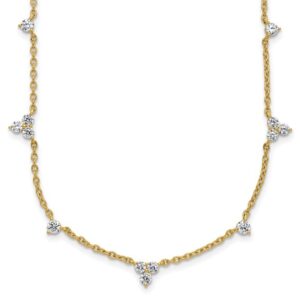14k 1 3/4ct Lab Grown Diamond VS/SI+ G+ Comp 11 Station 18in Necklace