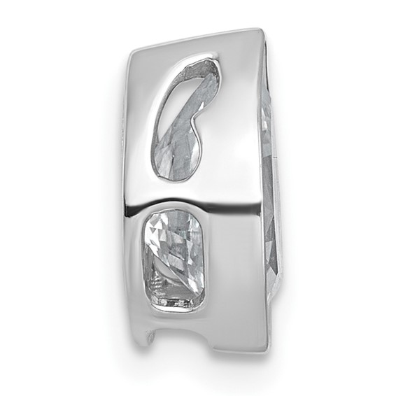 14kw 2ct Lab Grown Diamond VS+ F+ Pear Comp Bezel Chain Slide - Image 2
