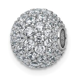 14kw 1 7/8ct Lab Grown Diamond VS+ F+ Complete Sphere Slide Pendant