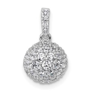 14kw 1 1/2ct Lab Grown Diamond VS+ F+ Complete Sphere Pendant