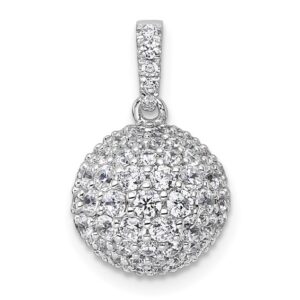 14kw 2 1/8ct Lab Grown Diamond VS+ F+ Complete Sphere Pendant