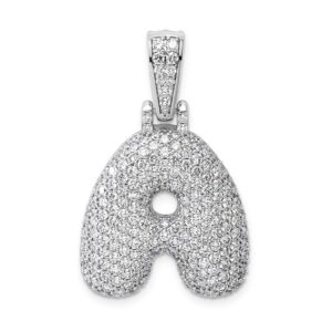 14kw Lab Grown Dia VS+ F+ Initial A Large Comp Pendant