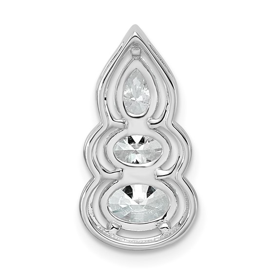 14kw Lab Grown Diamond VS+ F+ 3-stone Fashion Pendant - Image 3