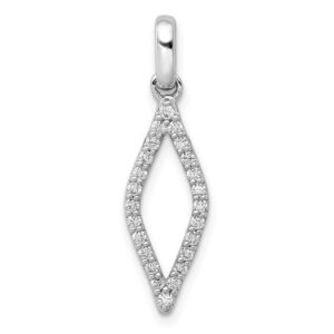 14kw 1/4ct Lab Grown Dia VS/SI+ G+ Comp Fashion Geometric Pendant