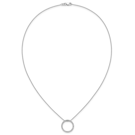 14kw 1/2ct Lab Grown Diamond VS/SI+ G+ 18in Round Pendant Necklace - Image 5
