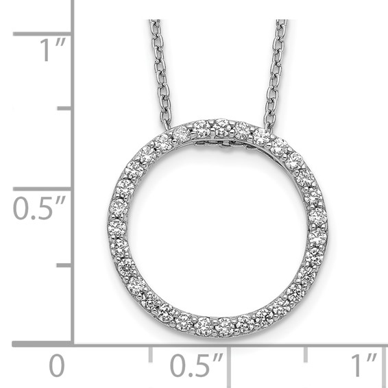 14kw 1/2ct Lab Grown Diamond VS/SI+ G+ 18in Round Pendant Necklace - Image 3