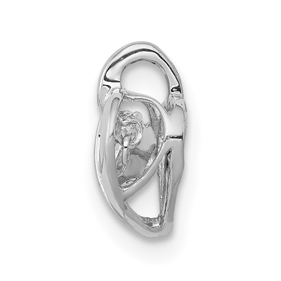 14kw 1/4ct Lab Grown Diamond VS/SI+ G+ Comp Vibrant Heart Pendant - Image 2