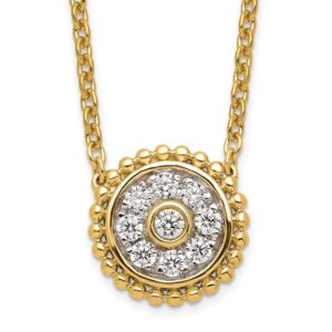14k 1/3ct Lab Grown Diamond VS/SI+ G+ Round 18in Necklace