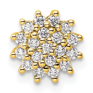 14k 1/4 ct Lab Grown Diamond VS/SI+ G+ Complete Chain Slide Pendant