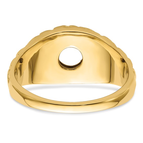 14k 7/8 ct Center Men's Ring Mounting - Image 3