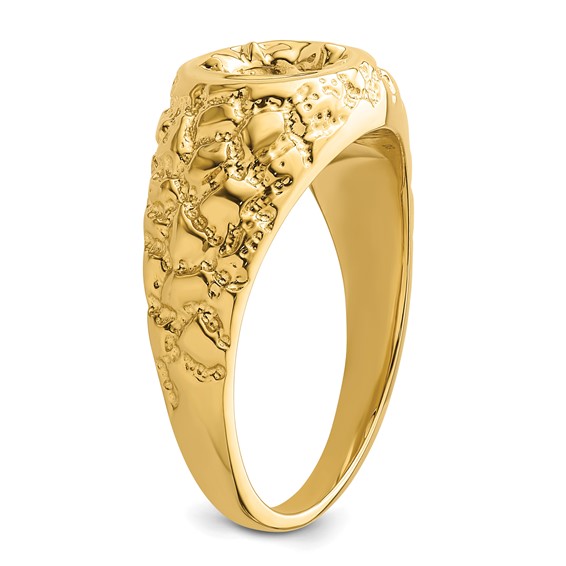 14k 7/8 ct Center Men's Ring Mounting - Image 4