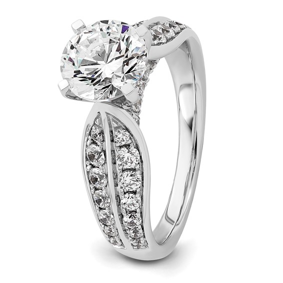 14kw 2 1/8ct Lab Grown DIA VS/SI+ G+ Round Cert. Comp Eng Ring - Image 7