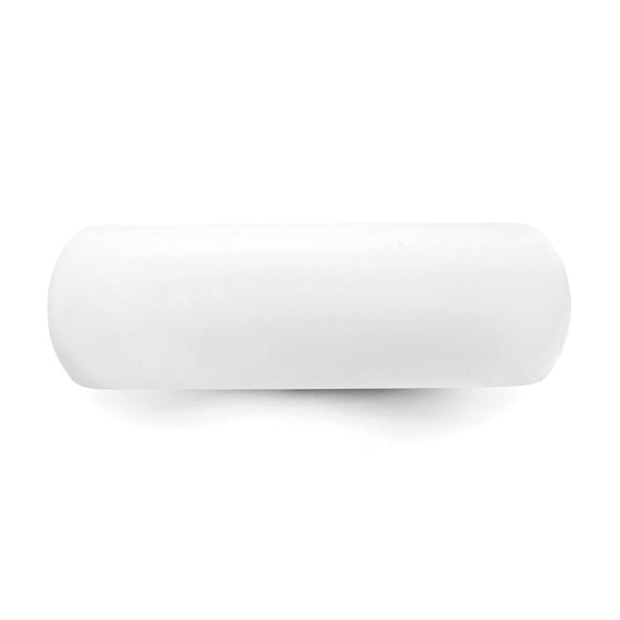 Silicone White 8mm Domed Band - Image 3