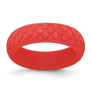 Silicone Red Mermaid Pattern 5.7mm Band