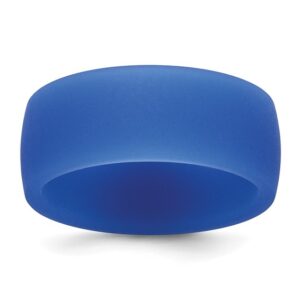 Silicone Blue 8.70mm Flat Edge Band