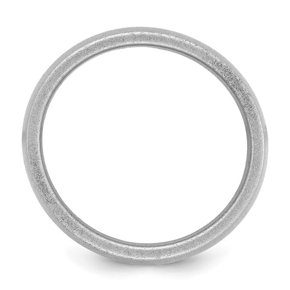 Silicone Metallic Silver 8.70mm Flat Edge Band - Image 2