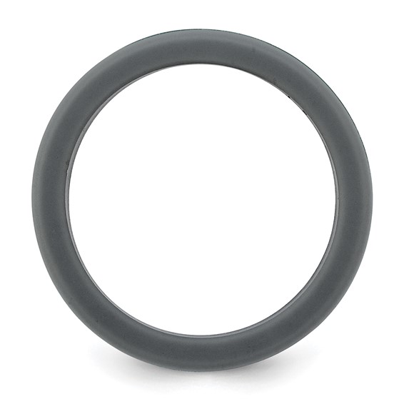 Silicone Grey with Removable Green Center 8mm Band - Image 2