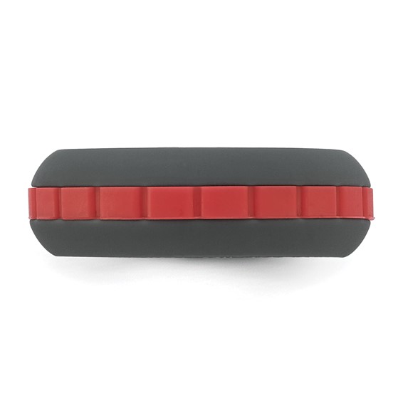 Silicone Grey with Red Grooved Center 7.50mm Band - Image 3