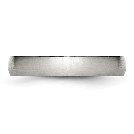 Stainless Steel Brushed 4mm Half Round Band - Image 2
