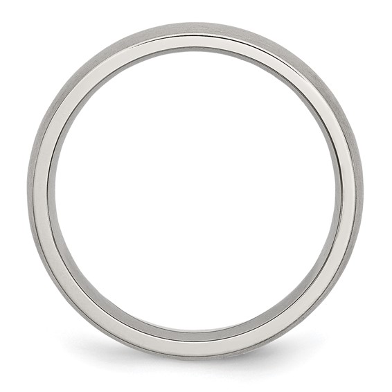 Stainless Steel Brushed 5mm Half Round Band - Image 2