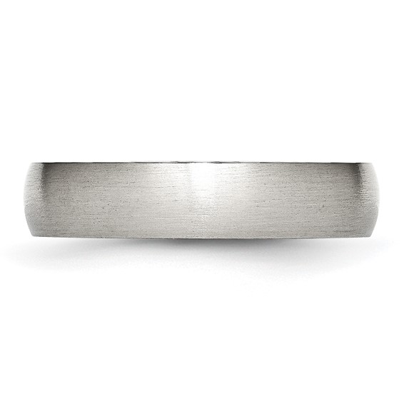 Stainless Steel Brushed 5mm Half Round Band - Image 5