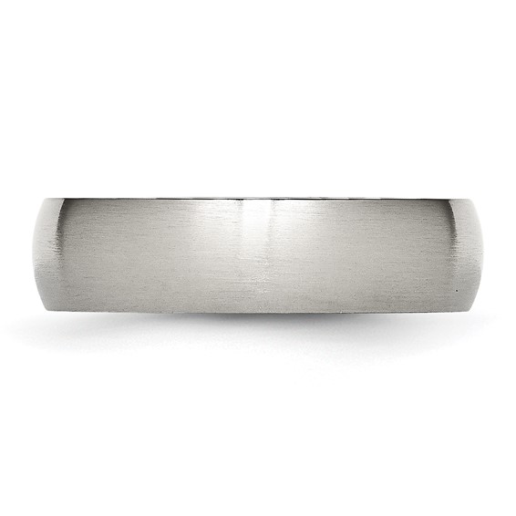 Stainless Steel Brushed 6mm Half Round Band - Image 3