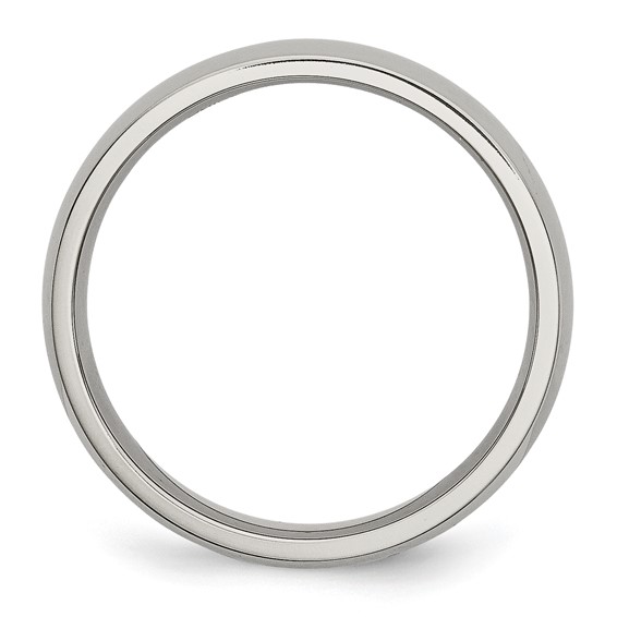 Stainless Steel Polished 5mm Half Round Band - Image 2