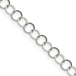 Stainless Steel Polished 22in Fancy Link Chain