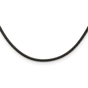3mm Genuine Leather Weave 18in Necklace