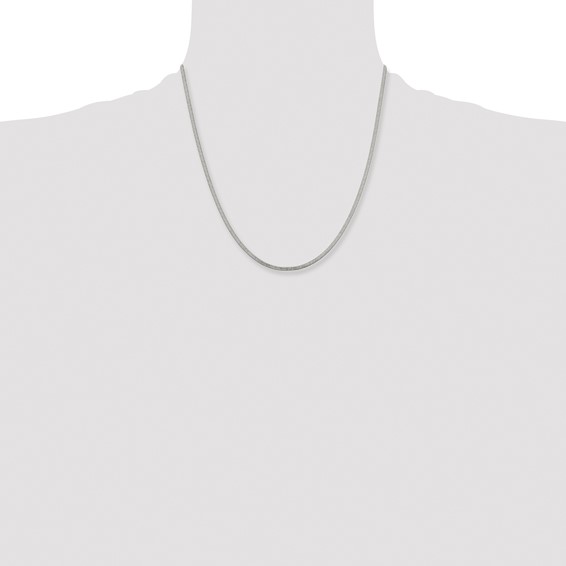 Stainless Steel Polished 2.3mm 20in Herringbone Chain - Image 4