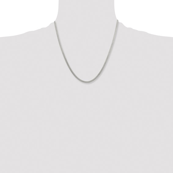 Stainless Steel Polished 3.3mm 20in Herringbone Chain - Image 4