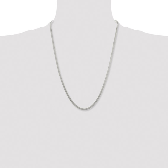Stainless Steel Polished 3.3mm 20in Herringbone Chain - Image 6
