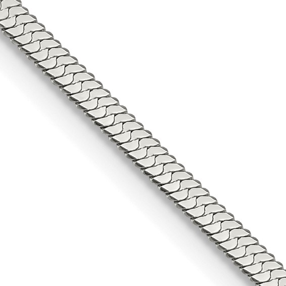 Stainless Steel Polished 3.4mm 20in Herringbone Chain