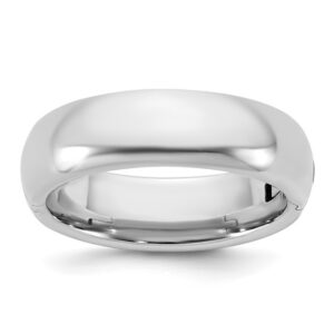 14kw CLIQ 6mm Hinged Comfort Fit Wedding Band Size 10