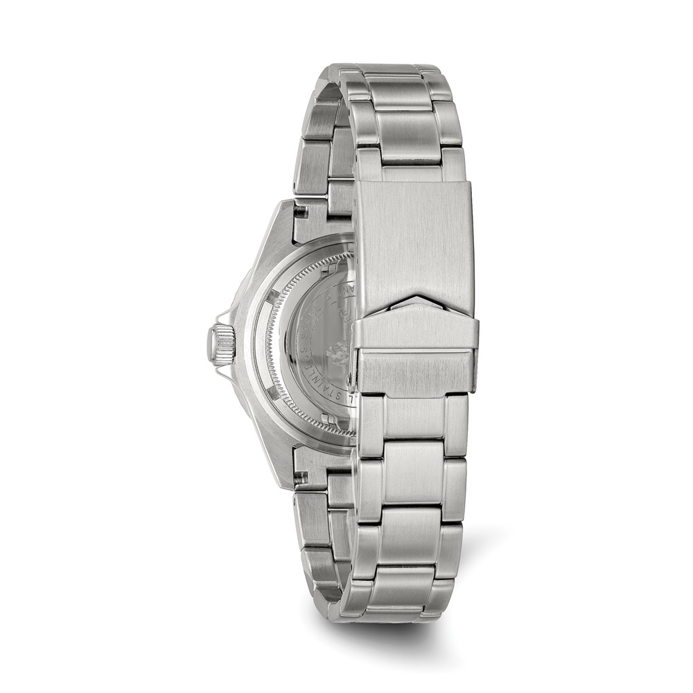 Mens Charles Hubert Stainless Steel Blue Dial Watch - Image 2