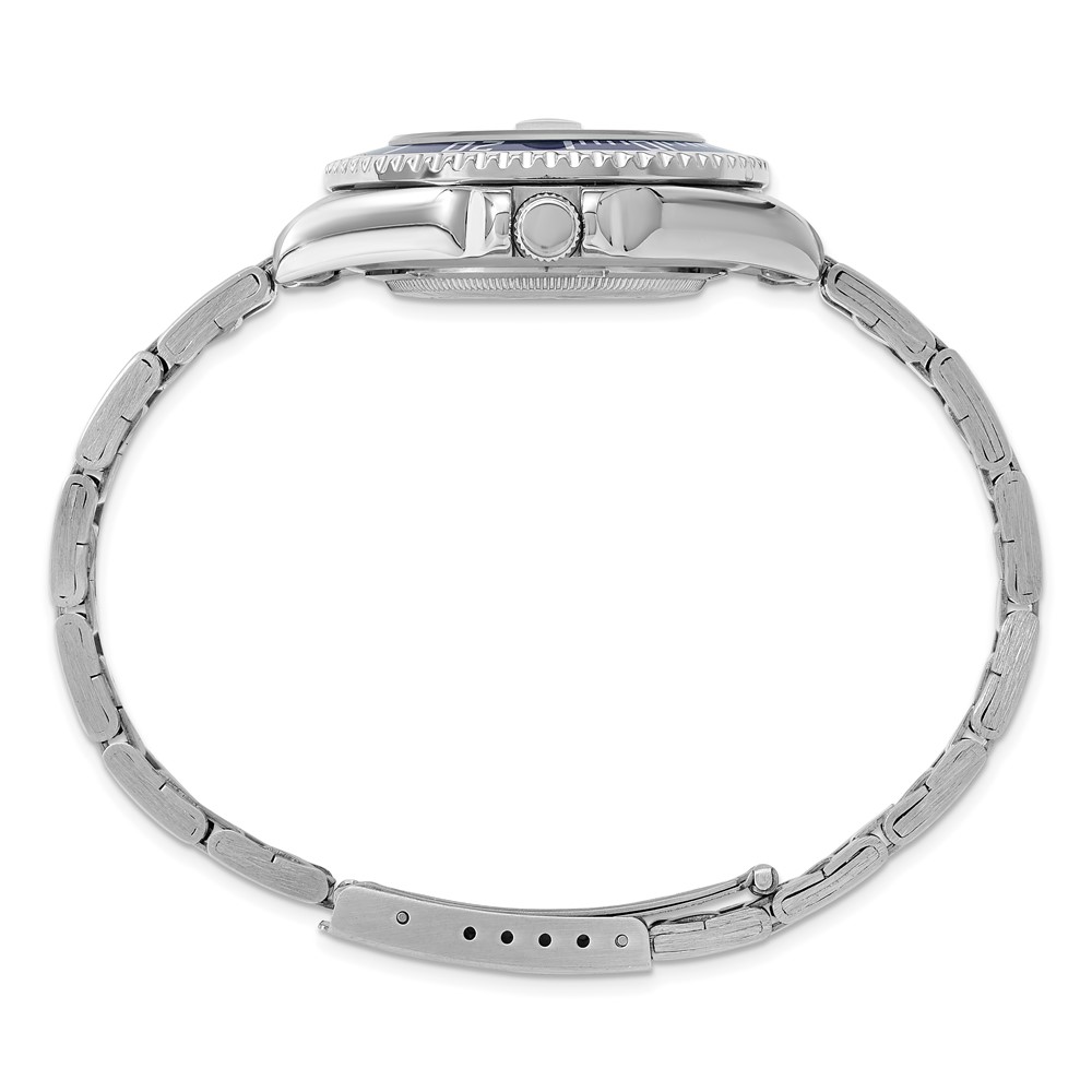 Ladies Charles Hubert Stainless Steel Band Blue Dial Watch - Image 4