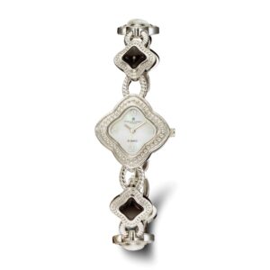 Ladies Charles Hubert Black Agate/White Howlite Bracelet Watch