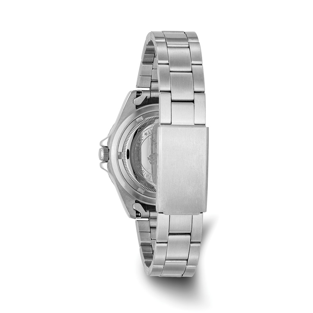 Ladies Charles Hubert Solid Stainless Steel Black Dial Watch - Image 3