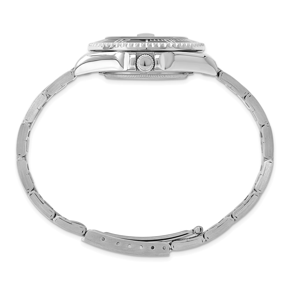 Ladies Charles Hubert Solid Stainless Steel Black Dial Watch - Image 4