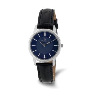 Ladies Charles Hubert Stainless Steel Blue Dial Watch