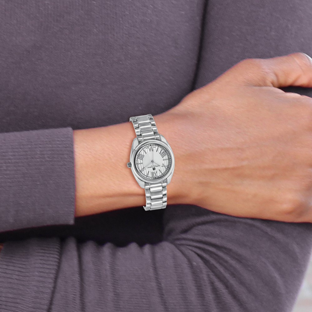 Ladies Charles Hubert Stainless Steel Off-White Dial Watch - Image 5